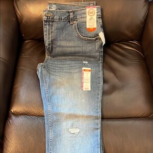 Wonder Nation Blue Skinny Jeans Distressed Casual